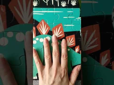 Puzzle ASMR - Dinosaurs (100pcs) Luminous #asmr #puzzle #jigsawpuzzle #dinosaurs #shorts #dinos