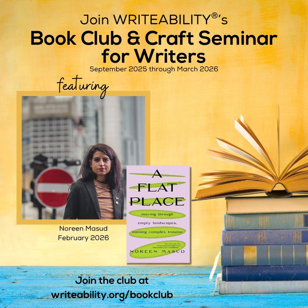 Join writeability’s book club and craft seminar for writers September 2025 through march 2026