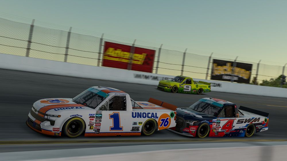 John Cannizzaro Jr (#1) ahead of Nate Stewart (#4).