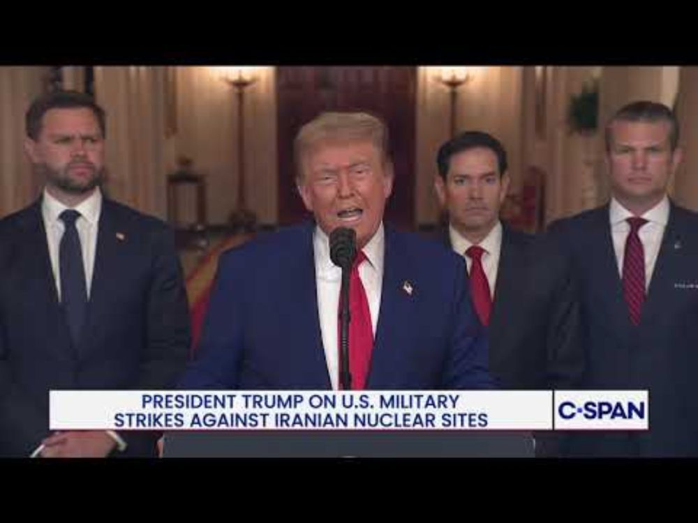 President Trump on U.S. Strikes on Iranian Nuclear Sites