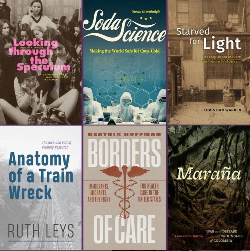 Collage of six book covers