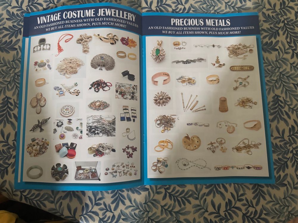 Costume jewellery, precious metals. It just goes on!