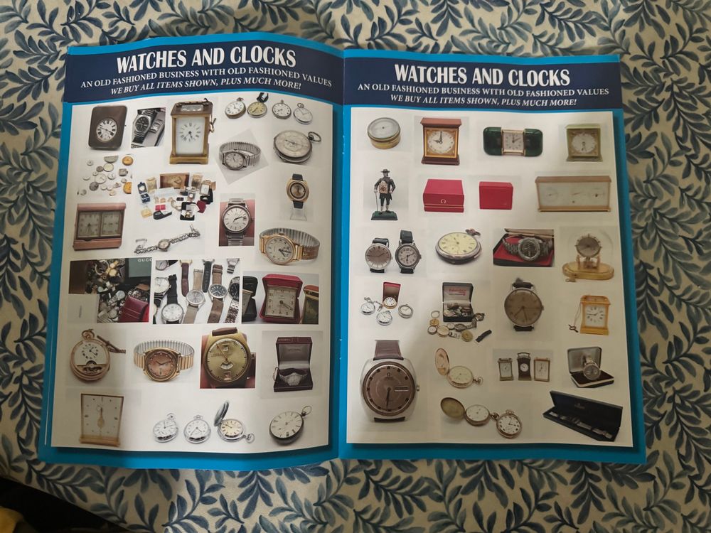 Watches and clocks (two pages!)