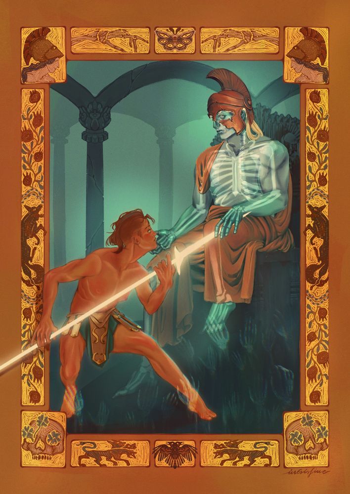 ghostsoap greek mythology au fanart from the ghostsoap zine "A man after my own heart" - a call of duty fanzine