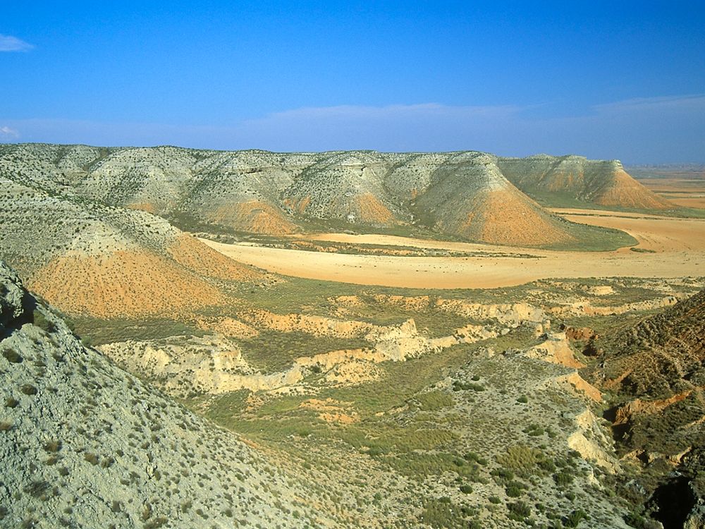 Vista de La Estepa de Belchite desde La Lomaza 