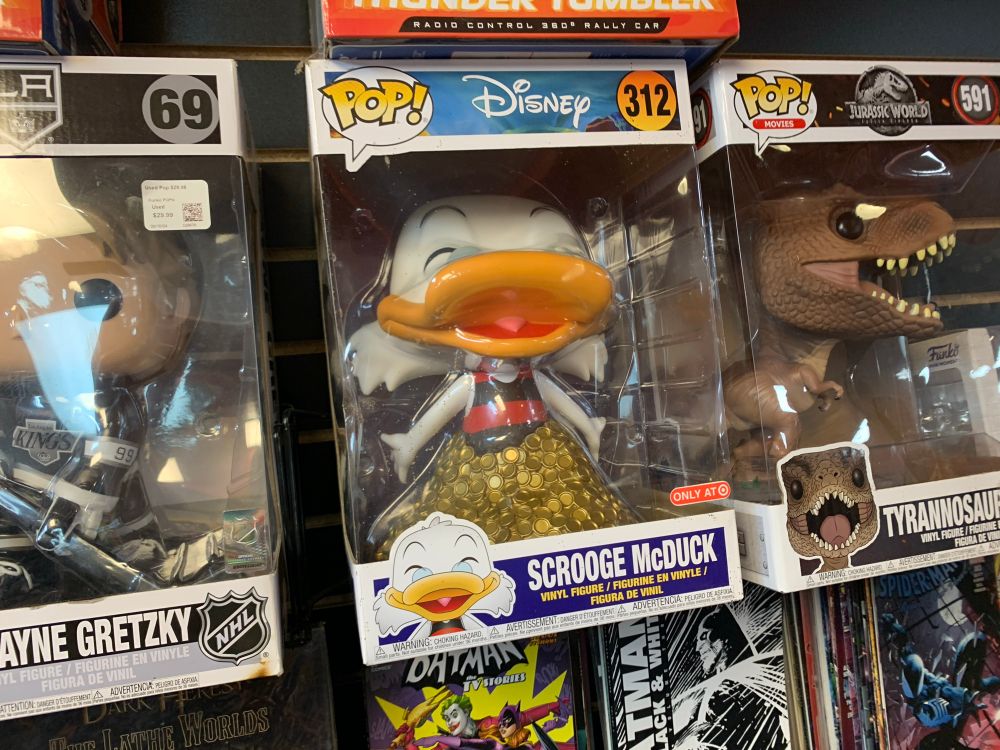 Scrooge McDuck POP! vinyl figure, swimsuit edition. 