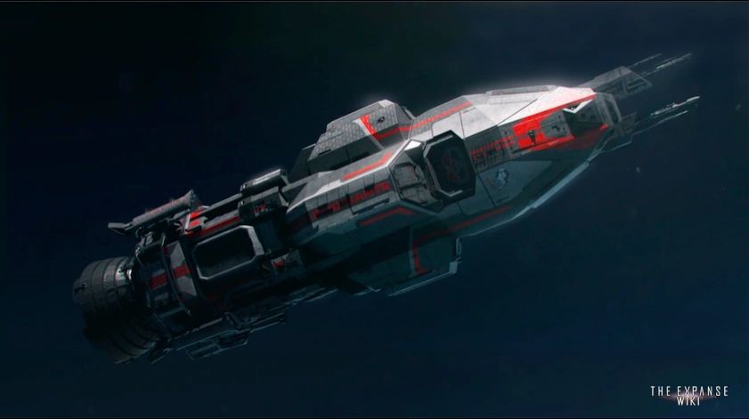 The Rocinante starship from The Expanse series of books and show