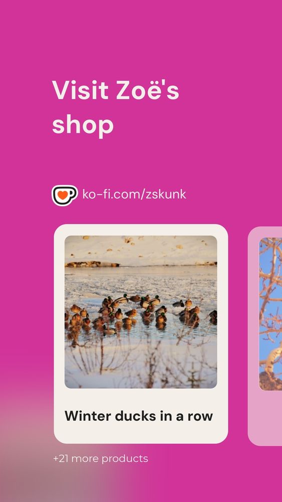 Ko-fi store front vertical image. 
