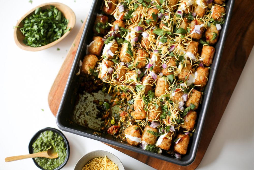 Samosa Chaatdish Recipe (Indian Tater Tot Hotdish) — Worthy Pause