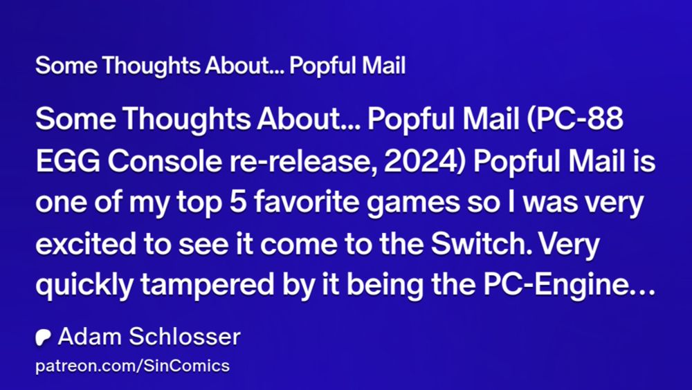 Some Thoughts About... Popful Mail | Adam Schlosser