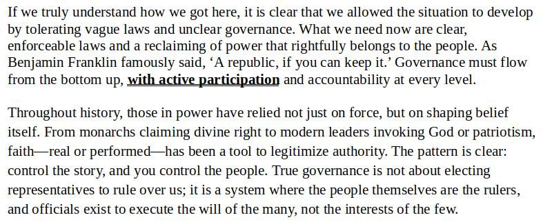 With active participation