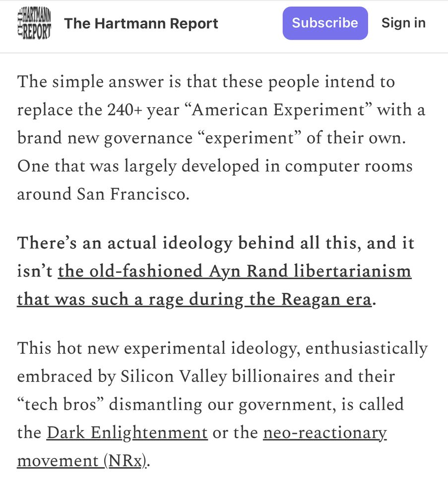 CHARTMANN EREPORT The Hartmann Report The simple answer is that these people intend to replace the 240+ year 