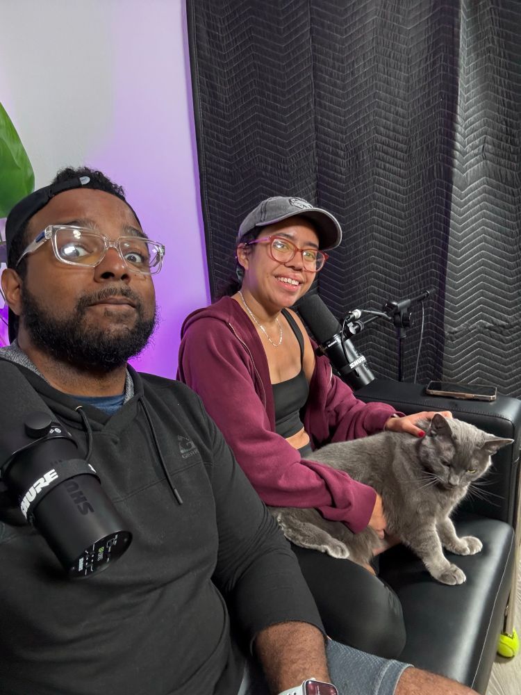 Self of Janet, Isaiah, and their cat Bruce