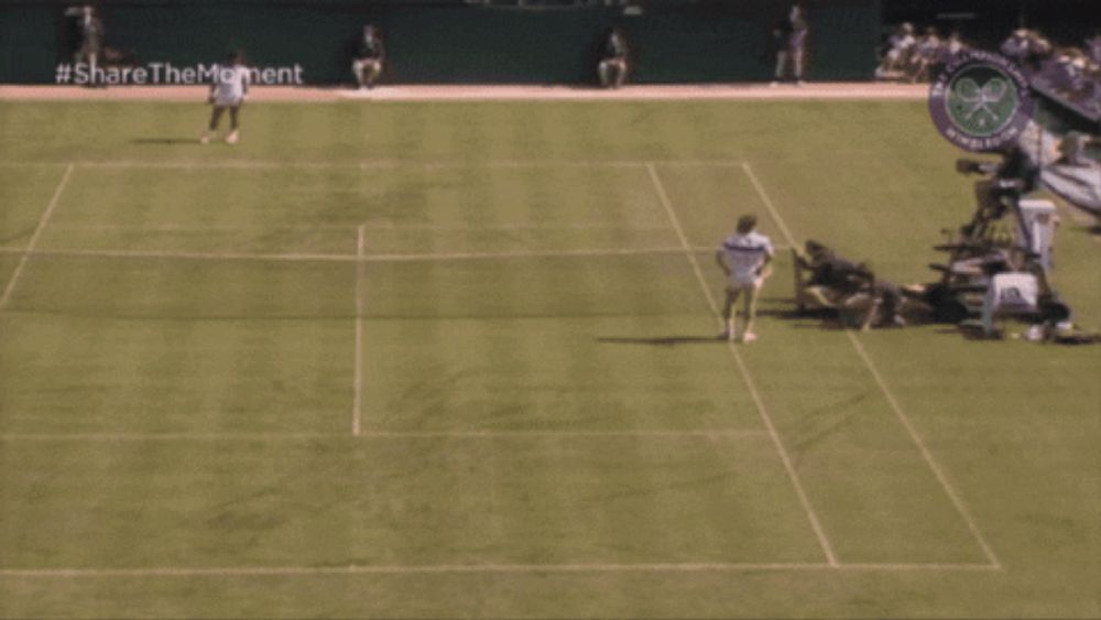 a man holding a tennis racquet with the words you cannot be serious