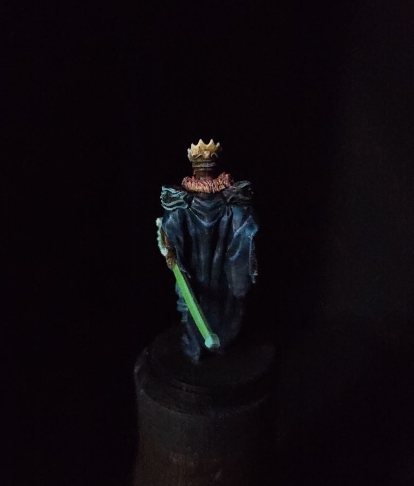 Kings hand. Back. The green sheath I actually like how it turned out.