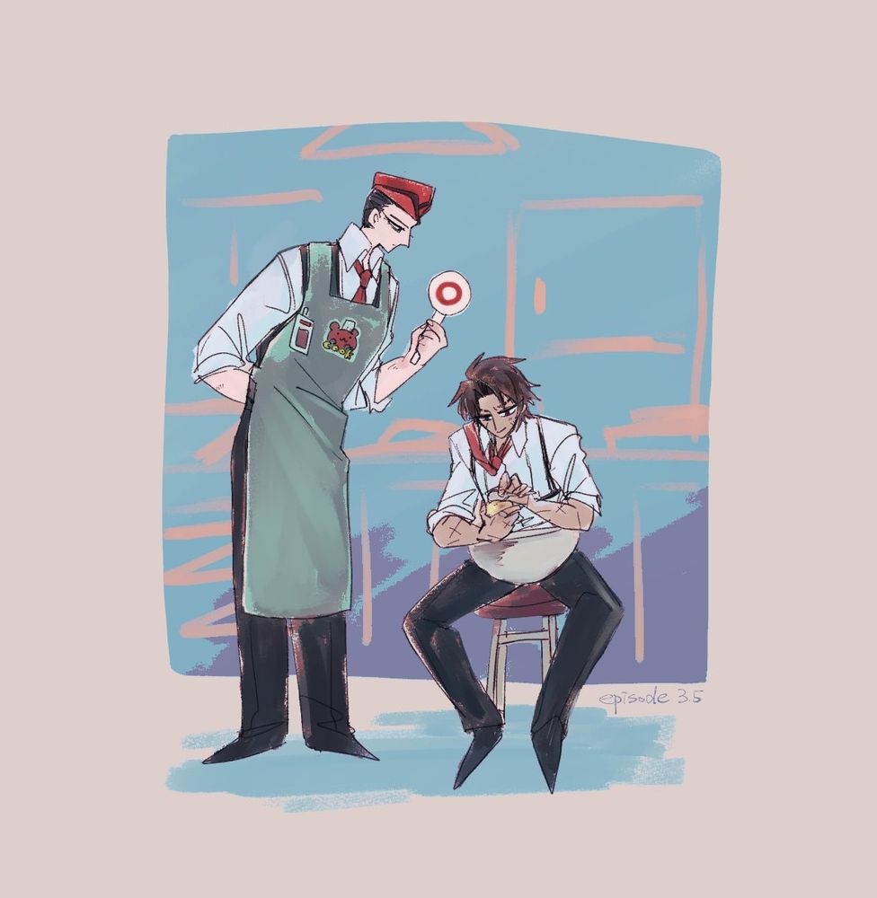 ヘルチキのヒスとムルかわいかったよね……の絵