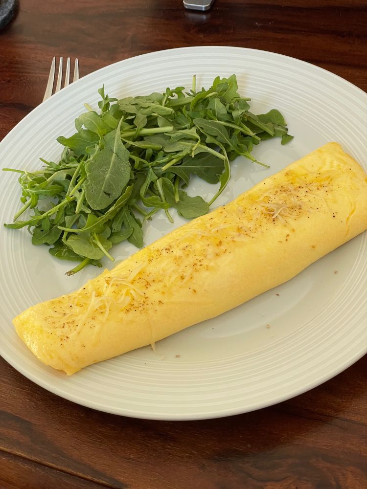 An omelette du frottage