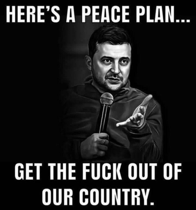 HERE'S A PEACE PLAN...
GET THE FUCK OUT OF OUR COUNTRY.