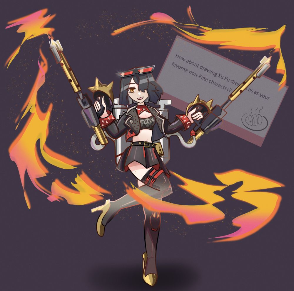 Xu Fu dressed as Burnice