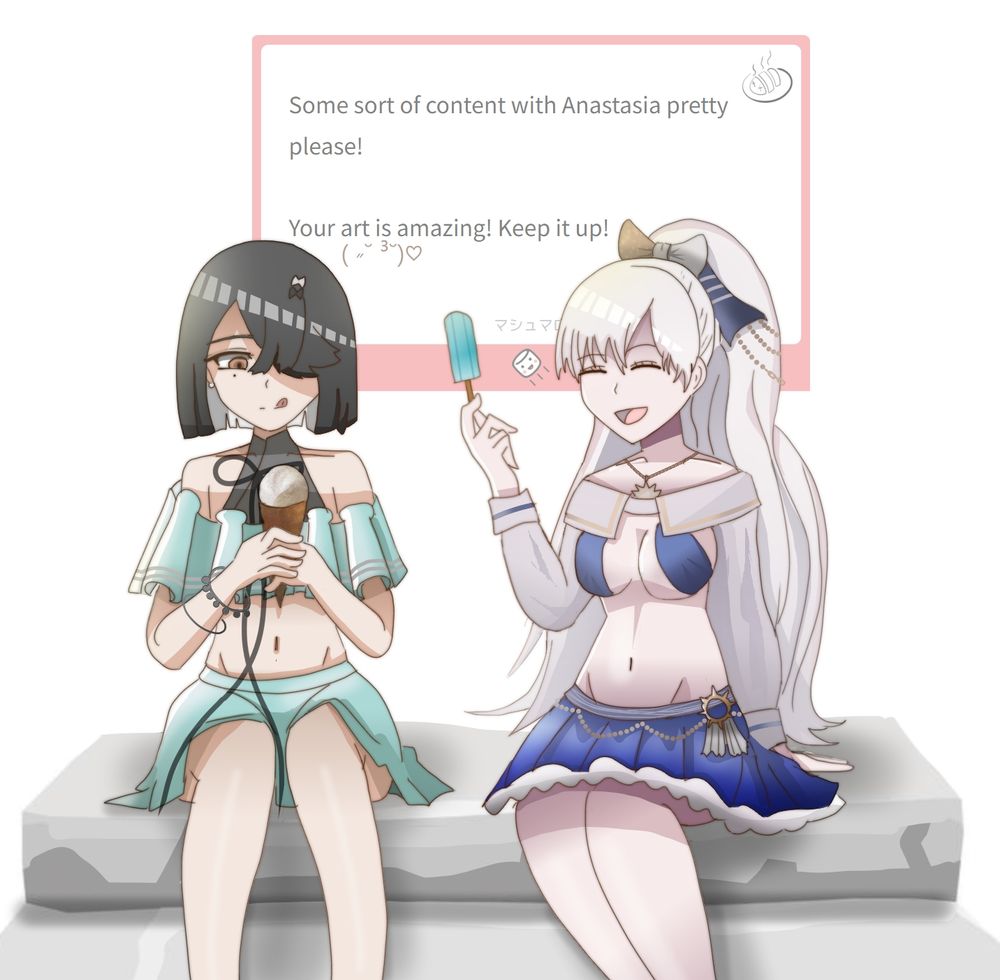 Xu Fu and Anastasia eating ice cream 