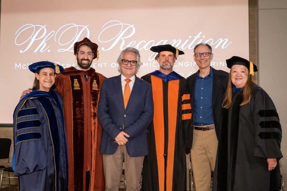 McKetta Department of Chemical Engineering's 2025 Graduating Class, Faculty w Graduate