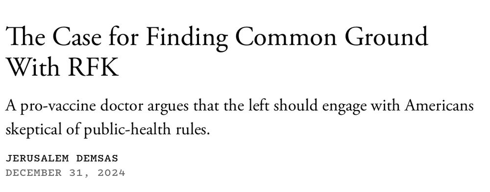 The Case for Finding Common Ground With RFK
by JERUSALEM DEMSAS
