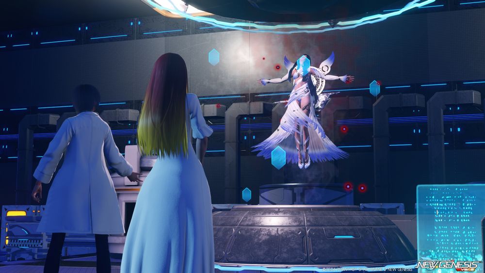 【惑星ハルファと"ニュージェネシス"】
拠点の地下にある研究施設で、悠莉はシアと名乗る女性に出会った。
シアはオラクルの1000年後を演算して"惑星ハルファ"の世界を形成し
悠莉はその世界を基に、PSO2の後継作"ニュージェネシス"として世に送り出した。
PSO2と同様、ニュージェネシスでもエーテルアバターを作成して自由な冒険が可能。