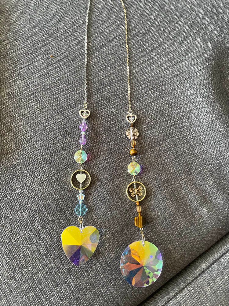 The same suncatcher now shown from a top down view.