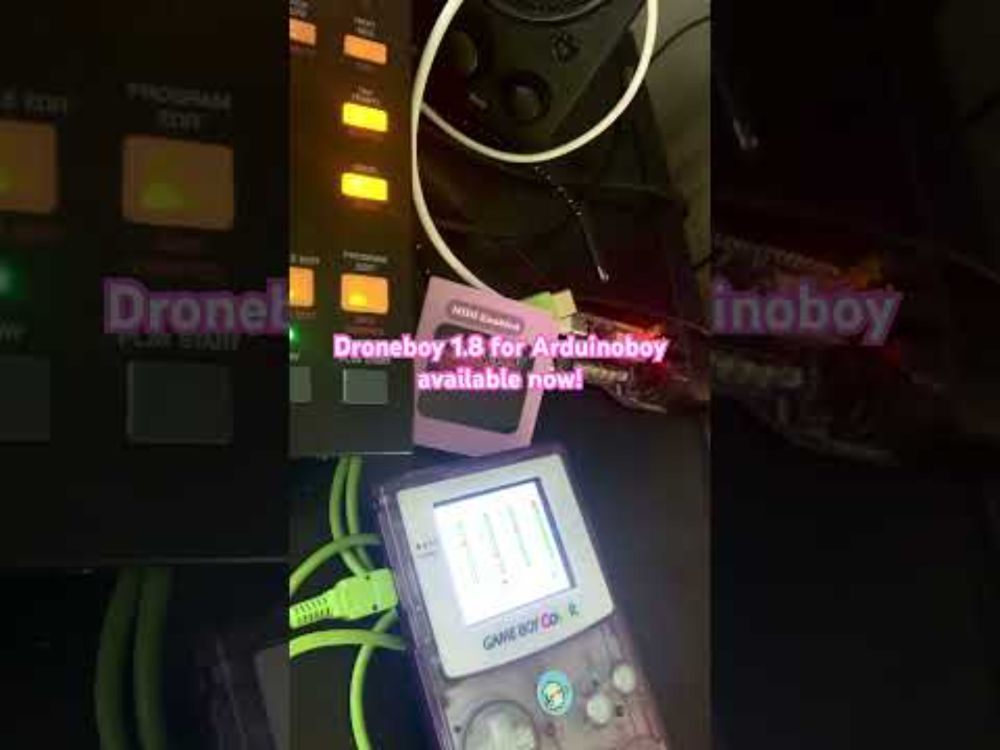 Droneboy 1.8 for Arduinoboy #chiptune #gameboy #arduinoboy