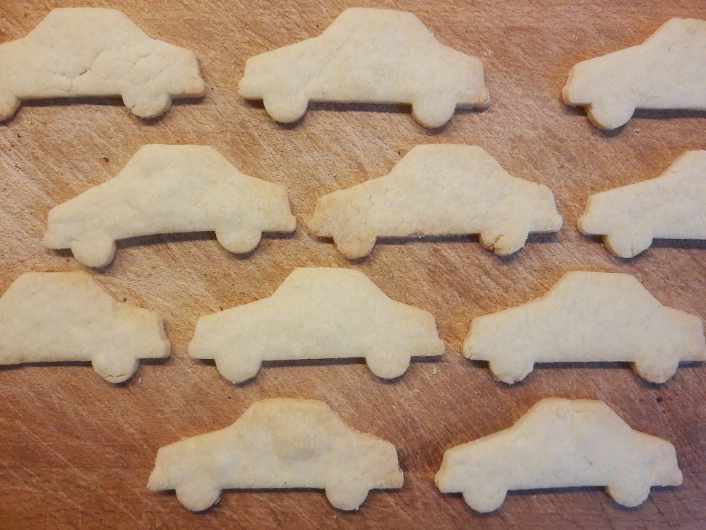 Ein STAU™ aus autoförmigen Plätzchen