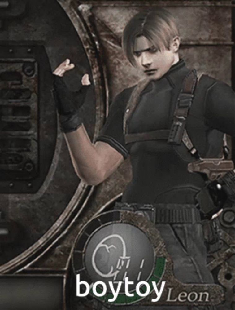 a video game character named boytoy leon is holding an egg