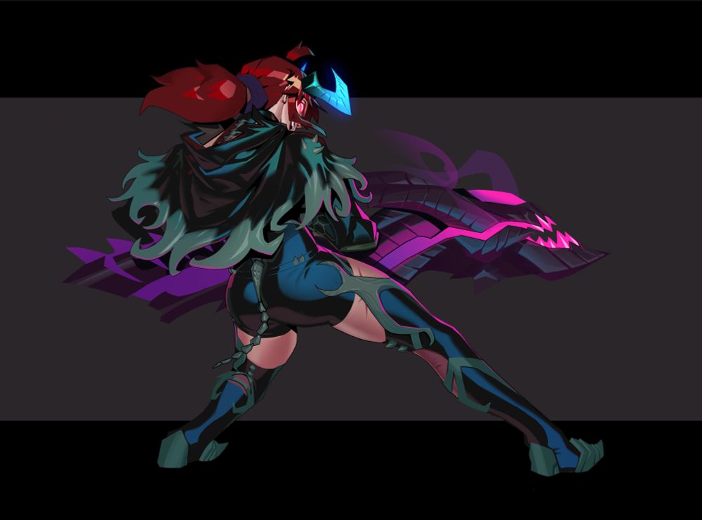 Illustration of my OC Colt in the monster hunter wilds gear I use.

Nu Udra + Gore Magala gear