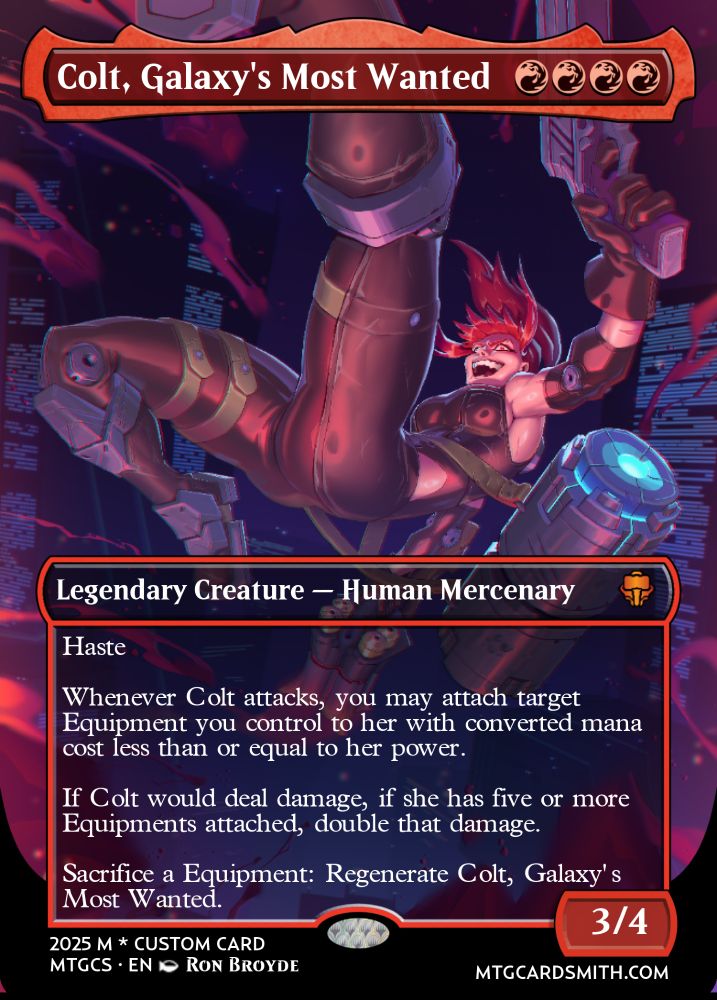 Colt, but she's a fake mtg card