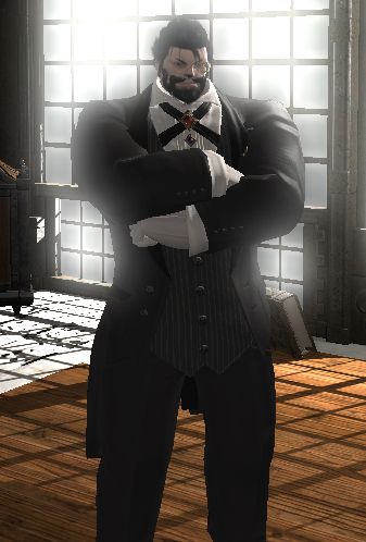 A FFXIV screenshot of 9 years ago after using a Fantasia to change to Hellguard