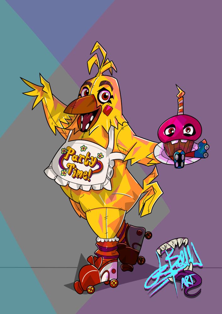 Chica’s design from Secret of the Mimic fanart