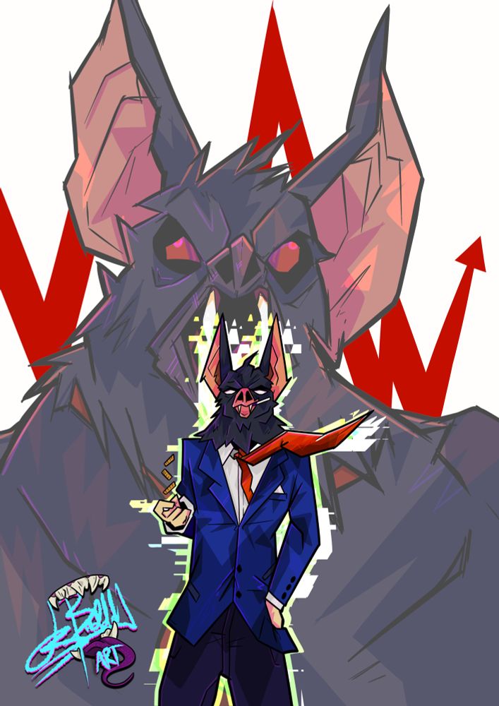 Sonar Fan art from Dispatch the game.