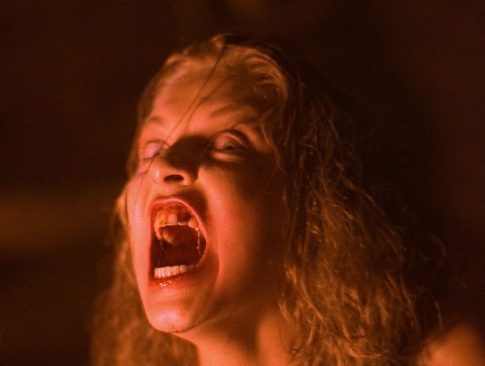 Gros plan sur Sheryl Lee dans Twin Peaks: Fire walk with me.