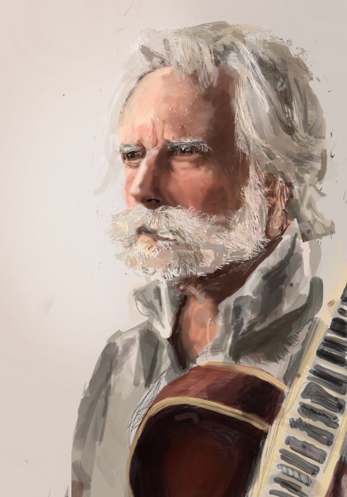 Digital portrait of Bob Weir