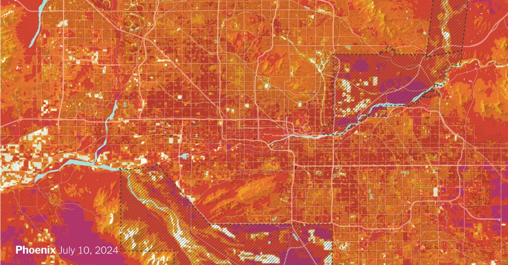 We Mapped Heat in 3 U.S. Cities. Some Sidewalks Were Over 130 Degrees.