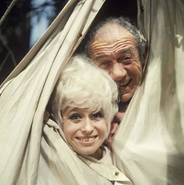 Babs & Sid in a publicity shot for Carry On Camping 