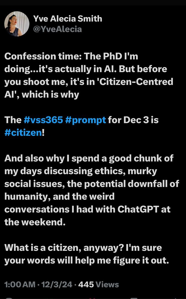 December 3 prompt word for #vss365 is #citizen