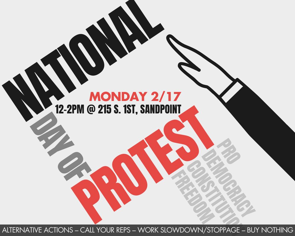 North Idaho / Bonner County

We will be in front of the County Courthouse

215 S 1st Ave 
Sandpoint, ID

Noon to 2