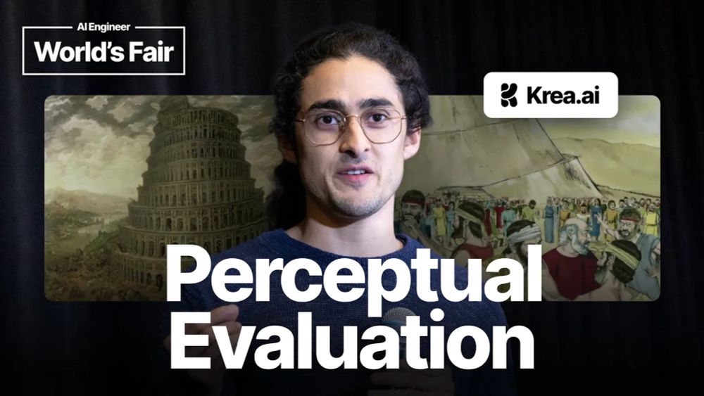 Thumbnail for YouTube video: Perceptual Evaluations: Evals for Aesthetics — Diego Rodriguez, Krea.ai