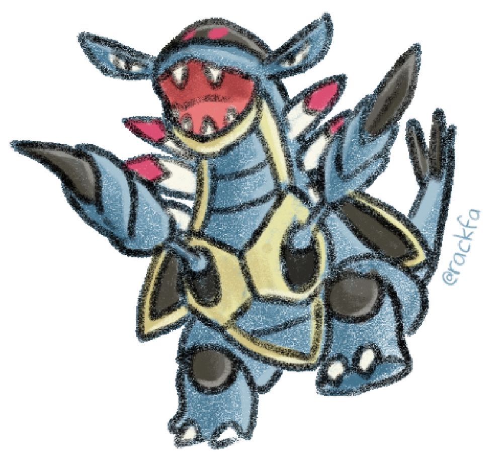 Armaldo mid step with it's claws on raised on the air.


#Pokemon #art #drawing #event #fanart #promosky