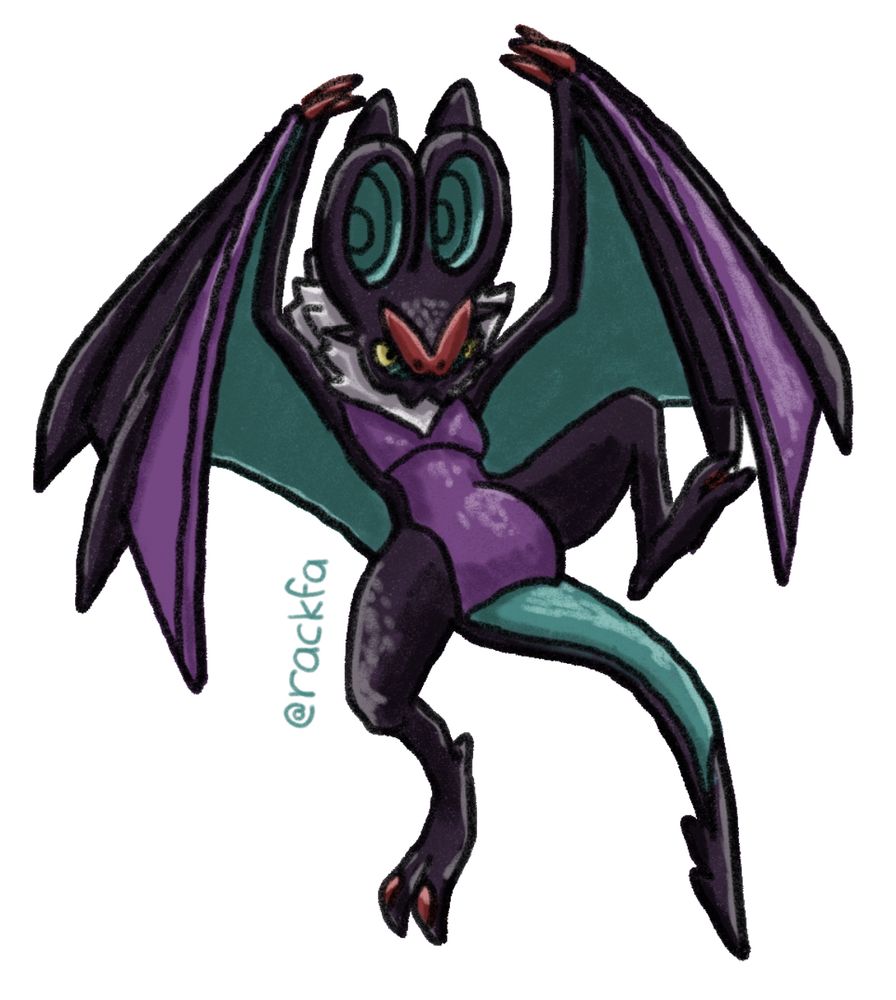 Pokemon noivern, dynamic pose flying