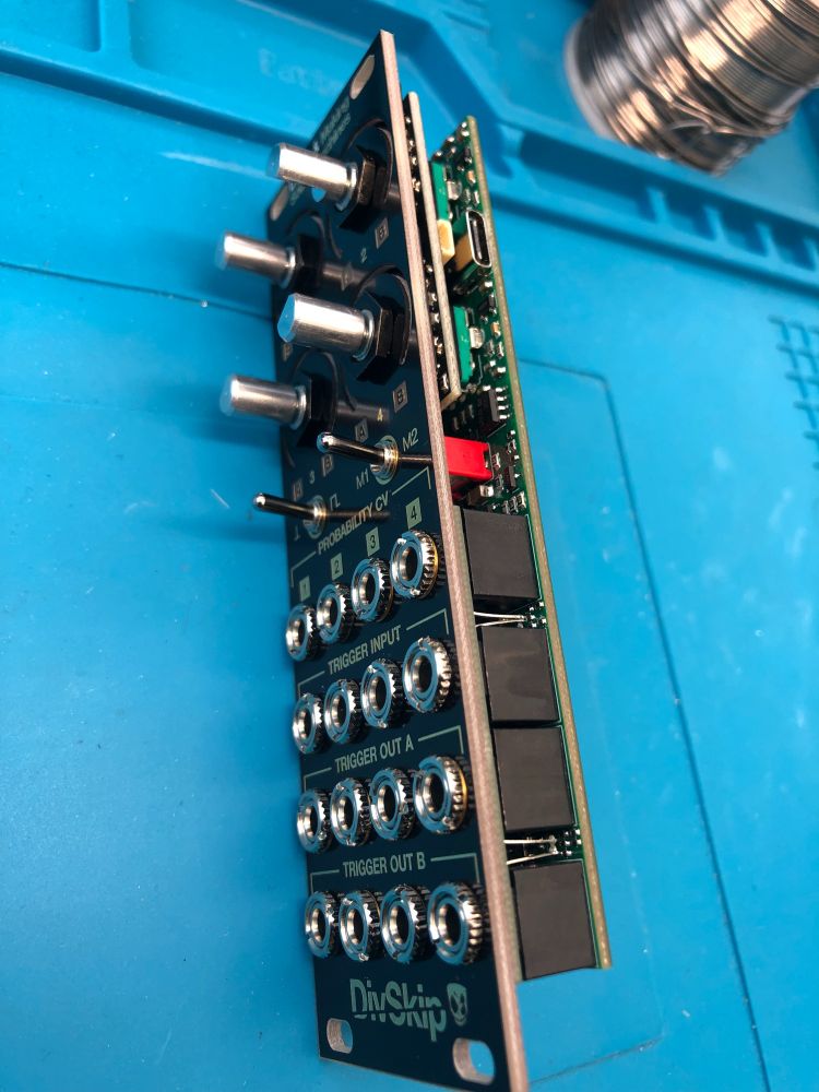 Main sockets and pots soldering done