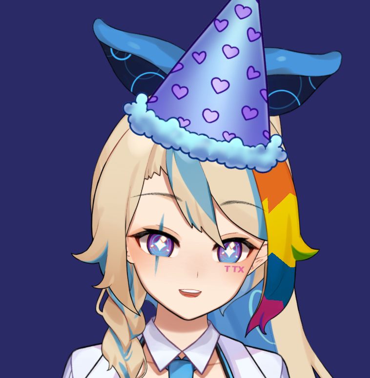 Myrral in Birfday Hat! Asset by MoistMilkBread