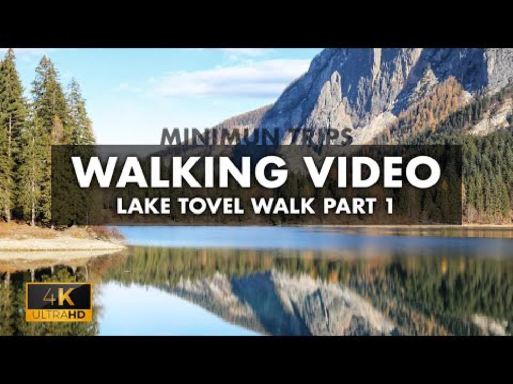 Lake Tovel walk 1p - Adamello Brenta Park,  Trentino, Italy - Video 4K