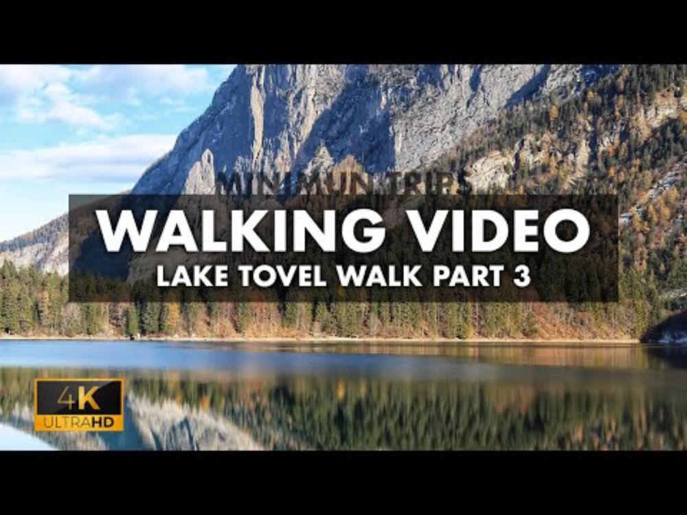 Lake Tovel walk 3p 4k - Adamello Brenta Park,  Trentino, Italy - Video 4K