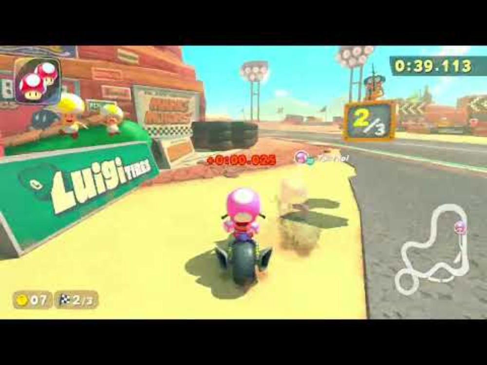 Mario Kart World - Mario Bros Circuit - 3lap - 1:54.703 [4K HDR]